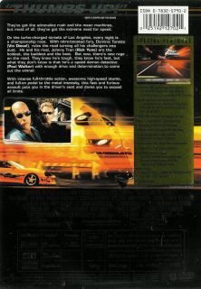 The Fast and The Furious Collectors Edition DVD DTS 025192127021
