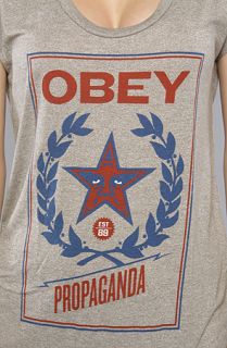 Obey The Classic Crest Dolman Tee in Army