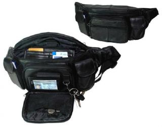 Fanny Pack Leather Black FP519