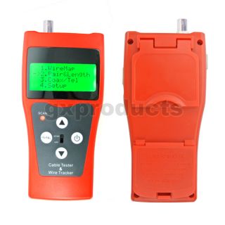 Network Cable Length Tester Hunting Wire Sorting Coax Phone RJ45 RJ11