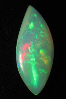 Ethiopian Wello clear crystal opal with a beautiful leaf shape cut
