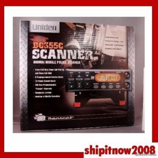  355C Bearcat 800MHz Base Mobile Police Fire Scanner Radio 300 Channel