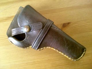 Old Leather Holster Made by Eubanks Leather of Boise Idaho