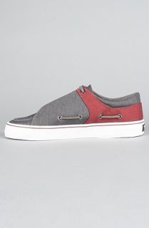 Creative Recreation The Luchese Sneaker in Grey Suit Oxblood