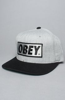 Obey The Original Cap in Heather Grey Black