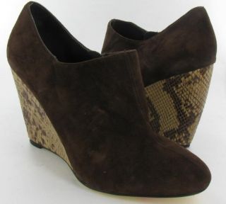 Beverly Feldman Ankle Boots Dark Brown Womens size 9 M New $275