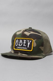 Obey The Local Brew Trucker Hat in Camo
