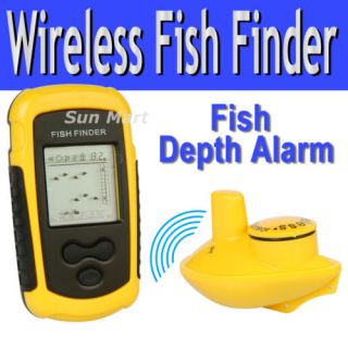 Wireless Sonar Fish Finder Portable Fishfinder Alarm