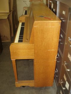 Everett 88 Key Upright Piano with Damaged Black Key