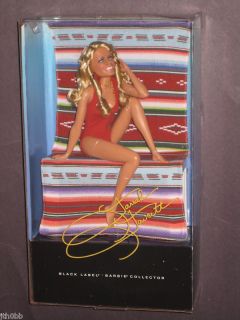 Farrah Fawcett Barbie Black Label Figure Swimsuit Poster RARE