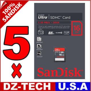  16GB Class 10 SD SDHC 200x HD Flash Memory Card 619659076290