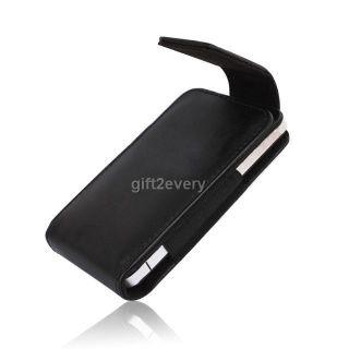 Black Belt Clip Pouch Leather Case Cover for iPod Touch iPhone 4 4G 4S
