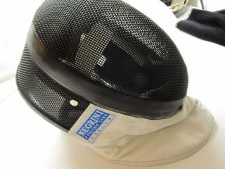 NEGRINI ITALIA FENCING MASK HELMET WITH BACK PROTECTOR SIZE SMALL X