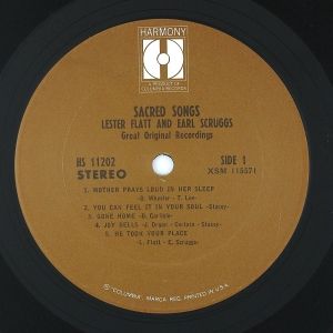 Lester Flatt and Earl Scruggs Sacred Songs LP NM NM