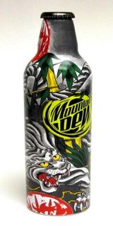 Mountain Dew Fearless Fury Green Label Art Bottle