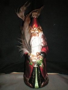  Santa Clause w Feather Tree Ornament by Midwest Cannon Falls