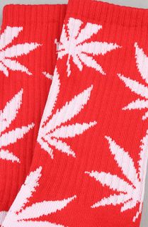 HUF The Spirit of 76 Plantlife Socks in Red and White