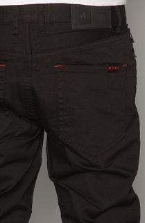 Fourstar Clothing The Koston Slim Fit Jeans in Black Overdye Wash