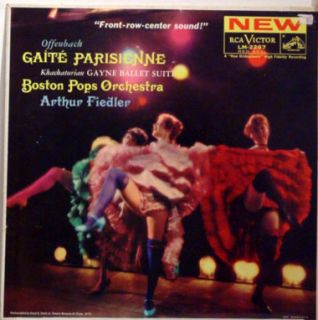 Fiedler Offenbach Gaite Parisienne LP VG LM 2267 Vinyl 1959 Record