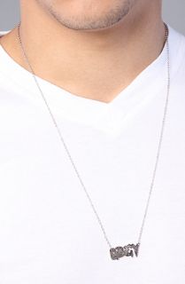Obey The Underclass Necklace in White Gold