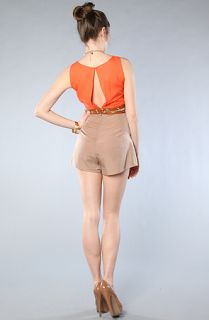 Finders Keepers The Blueberry Kisses Playsuit in Sunset and Taupe