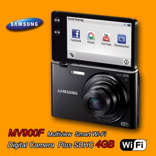  MV900F Multiview Smart Wi Fi Digital Camera Black Plus SDHC 4GB