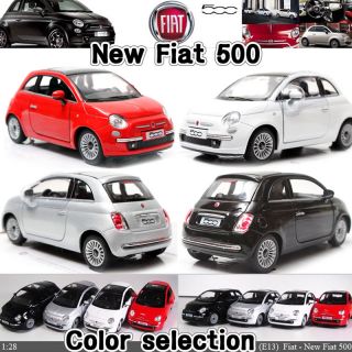 NEW Fiat 500 1:28 , 5 Color selection Diecast Mini Cars Toys Kinsmart