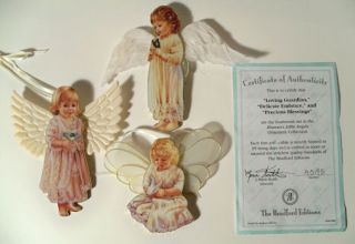 Heavens Little Angels Ornament Set 14 Bradford Exchange Has COA A5195