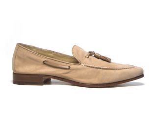 Fendi Mens Beige Nubuck Leather Loafers Mocassins Shoes Size US 11 EU
