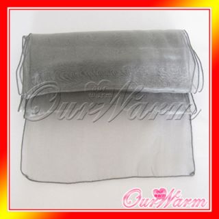 12 Silver 12x108 Organza Table Runner Wedding Party Professional