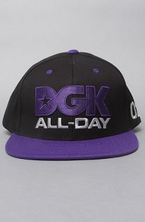 DGK The All Day Sport Snapback Cap in Black Purple