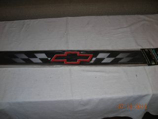 Chevy Bow Tie and Checkered Flag Sunscreenz Exterior Decal Strip