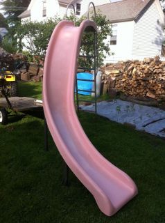 Aquaslide Pool Slide Dock 7 FT 6 INCHES TALL Fiberglass Rare Pink in