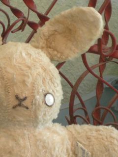 Vintage Snuggly Bunni Gund Stuffed Bunny Missing Eye
