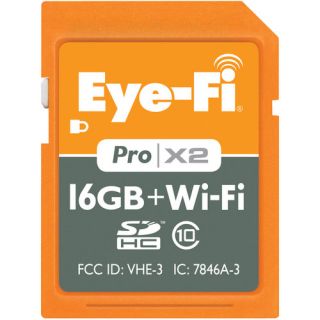 Eye Fi 16GB Pro X2 Wireless SDHC Class 10 Memory Card Brand New
