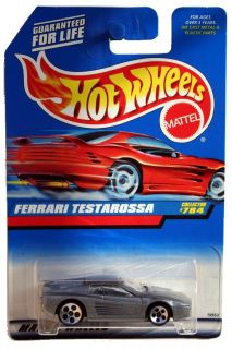 1998 Hot Wheels #784 Ferrari Testarossa 5H whls red car card