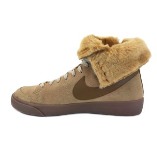  High Roll 538254 200 Womens Laced Suede Hi Top Trainers Filbert