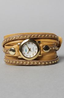 La Mer The Bali Stud Watch in Camel and Gold