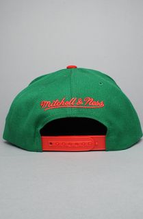 Mitchell & Ness The NBA Wool Snapback Hat in Red Green