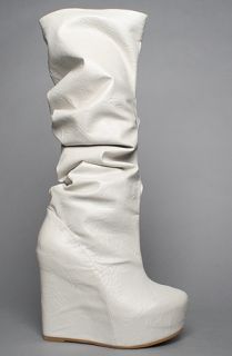 Jeffrey Campbell The Comma Boot in Ice Nylon