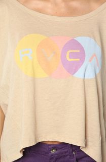 RVCA The Tiny Bubbles Tee in Oatmeal Heather