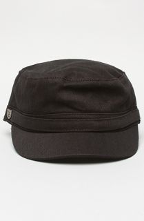 Brixton The Busker Hat in Black Herringbone Twill
