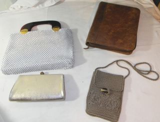 Vintage Collection Lot Purses Evening Bag and Leather Day Planner
