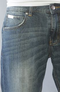 LRG The First Round True Straight Jeans in Medium Indigo Wash