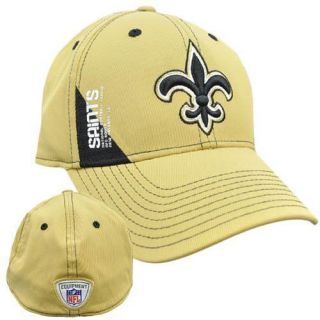 NFL Equipment Reebok New Orleans Saints Large XLarge Flex Fit Gold