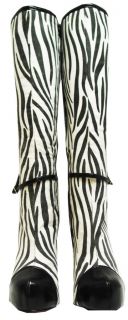 Fahrenheit Laura Black Wht Zebra Color Boots Womens 5 5