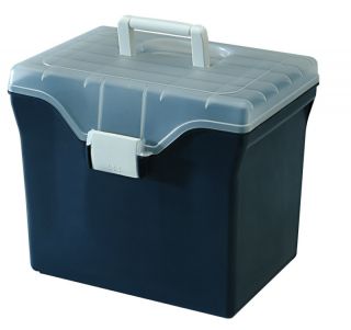 Portable File Box Filling Storage Box File Organizer HFB 24 Navy