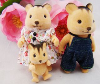   Family 3 Dolls for Sylvanian Families Calico Critters Doll House