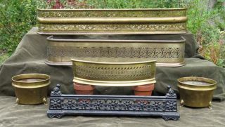  Vintage Hammered Dovetailed Brass Coal Ash Bucket Fireplace Fire