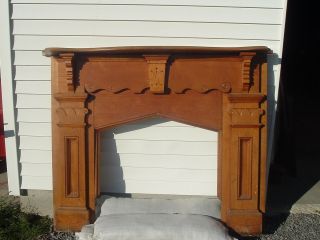  Oak Carved Mantel 5x 4 Nice Home Decor Fireplace Mantel 1